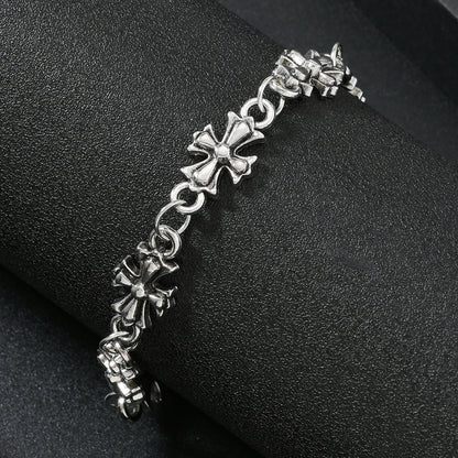 Vintage Gothic Cross Bracelet