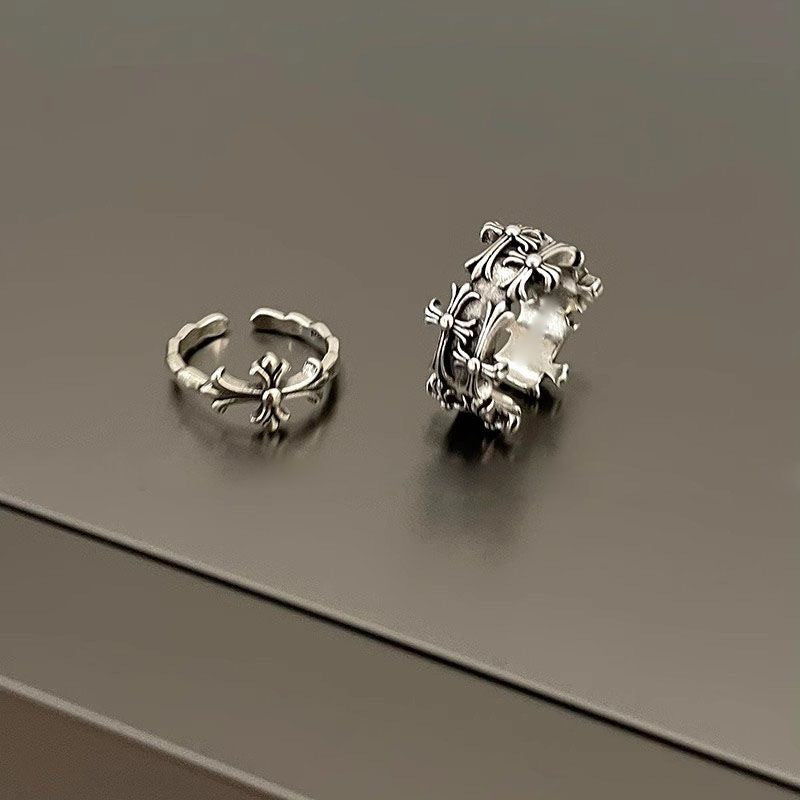 Vintage Gothic Cross Ring