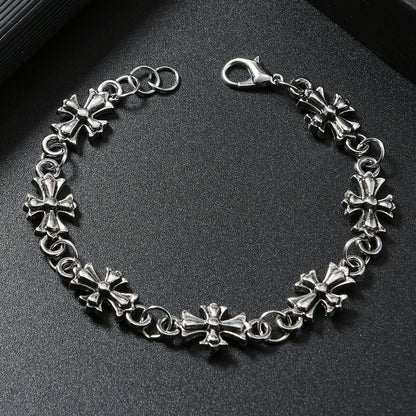 Vintage Gothic Cross Bracelet