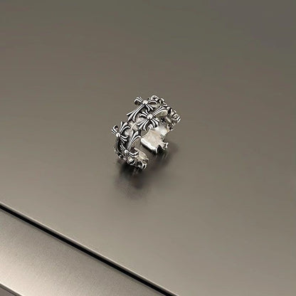 Vintage Gothic Cross Ring