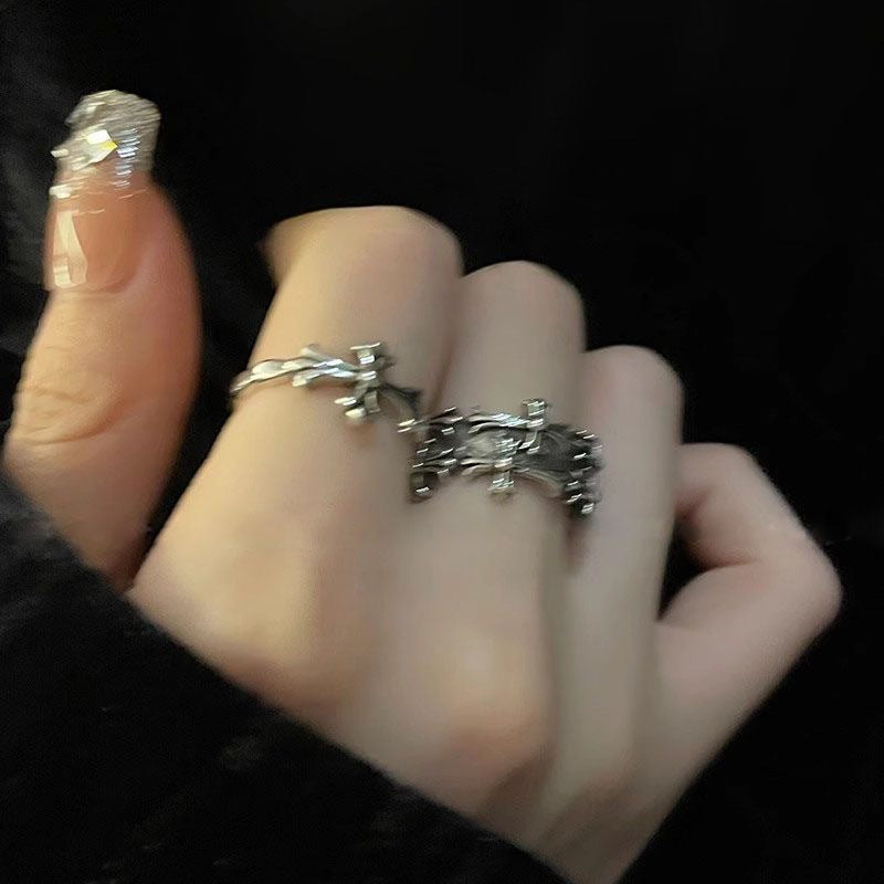 Vintage Gothic Cross Ring