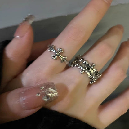 Vintage Gothic Cross Ring